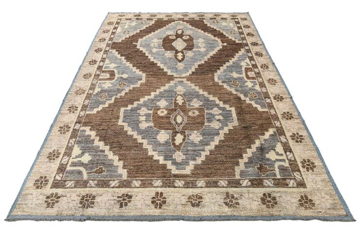 Detail image of 10' x 14' 2 Hand Knotted Oushak Wool Rug