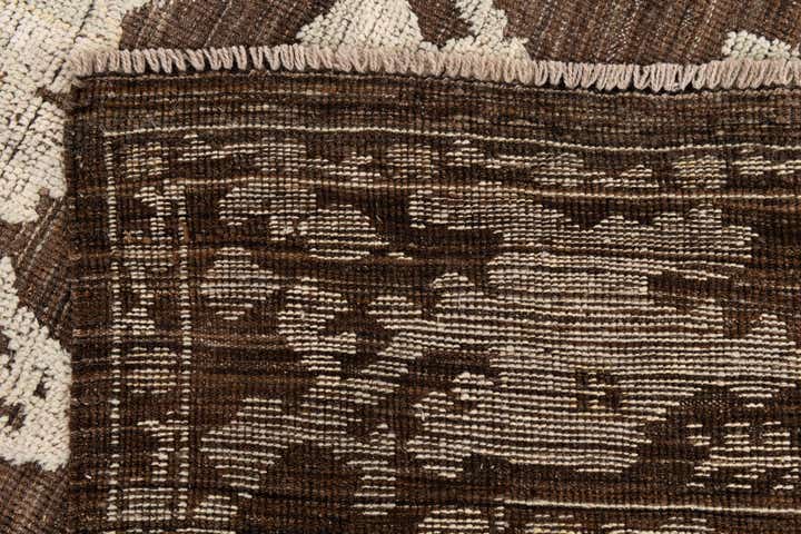 9' x 12' 4 Hand Knotted Oushak Wool Rug