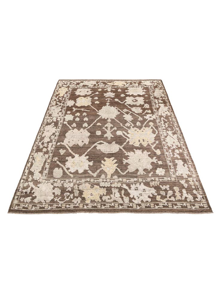 Detail image of 9' x 12' 4 Hand Knotted Oushak Wool Rug