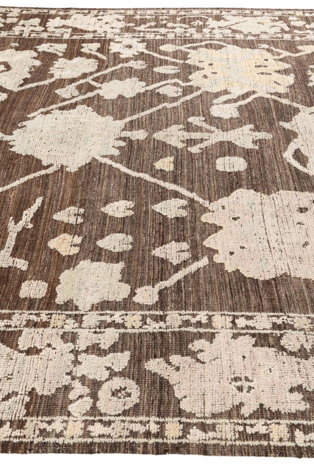 Detail image of 9' x 12' 4 Hand Knotted Oushak Wool Rug