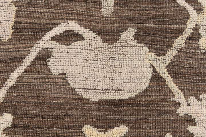 9' x 12' 4 Hand Knotted Oushak Wool Rug