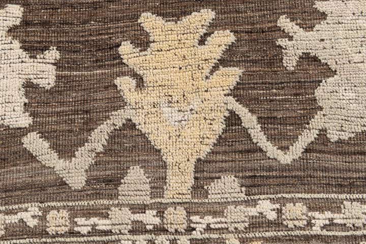 9' x 12' 4 Hand Knotted Oushak Wool Rug