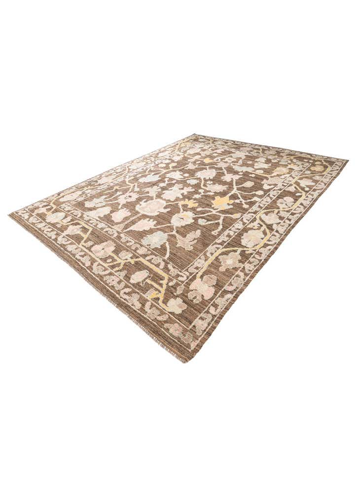 9' 2 x 12' Hand Knotted Oushak Wool Rug