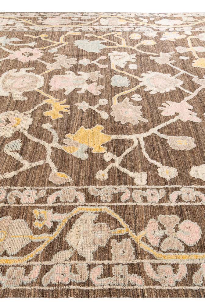 9' 2 x 12' Hand Knotted Oushak Wool Rug