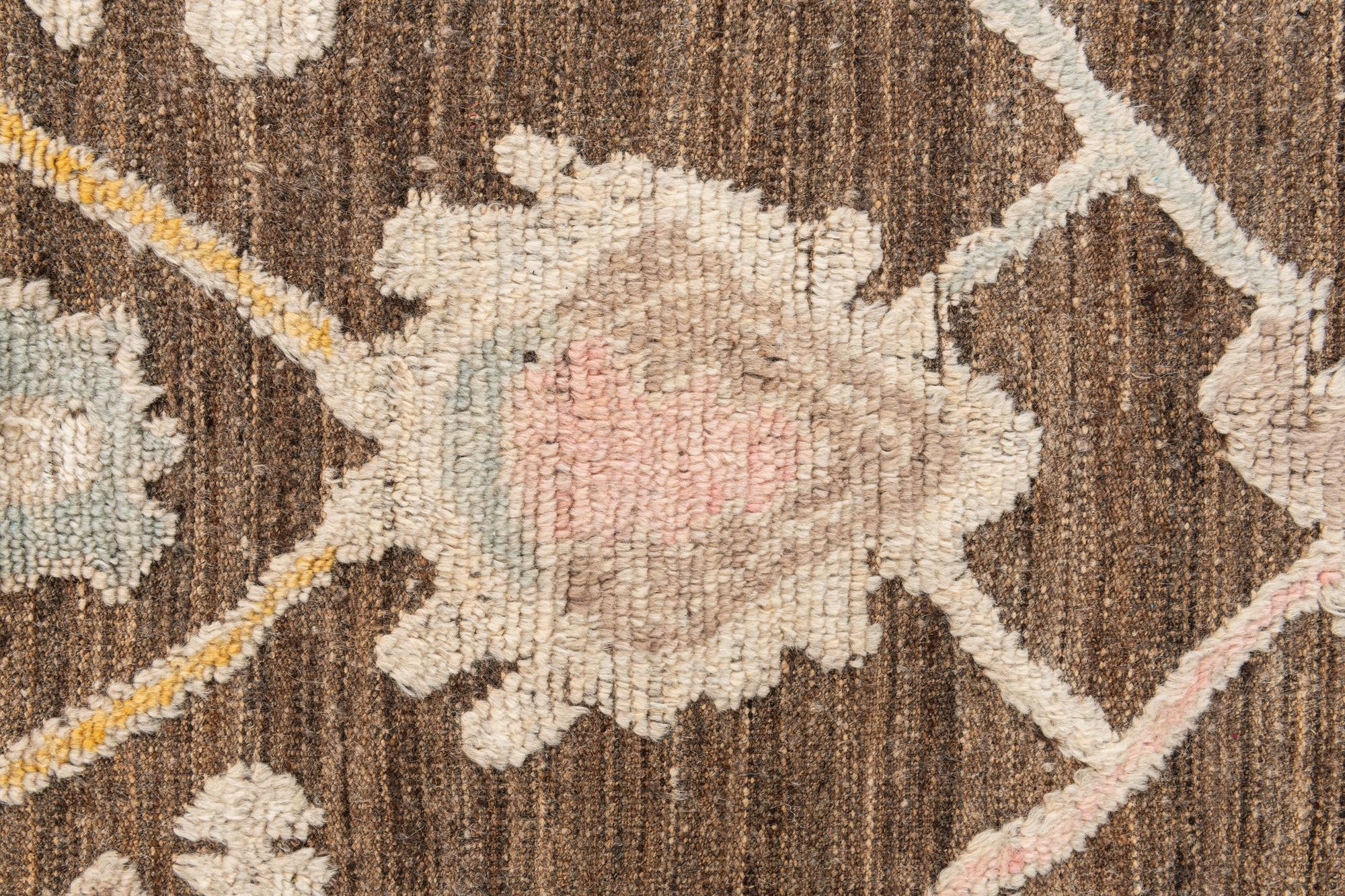 9' 2 x 12' Hand Knotted Oushak Wool Rug