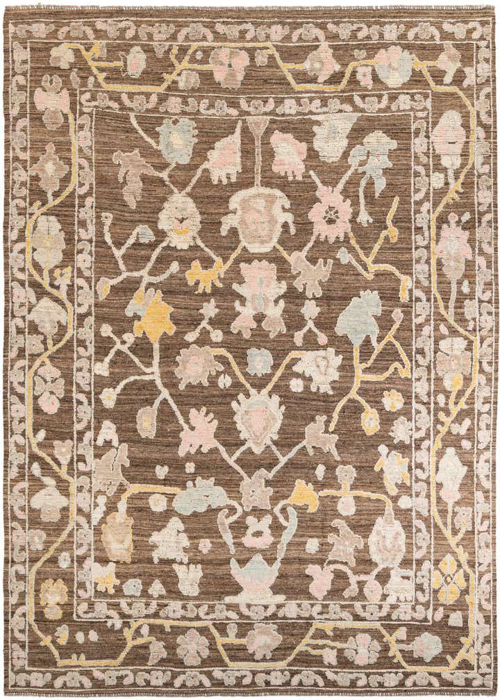 9' 2 x 12' Hand Knotted Oushak Wool Rug