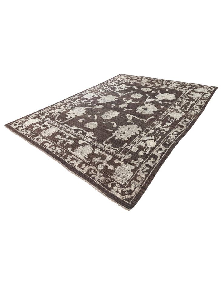 Detail image of 9' 4 x 12' 2 Hand Knotted Oushak Wool Rug