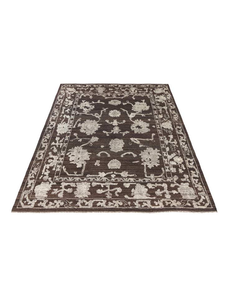 Detail image of 9' 4 x 12' 2 Hand Knotted Oushak Wool Rug