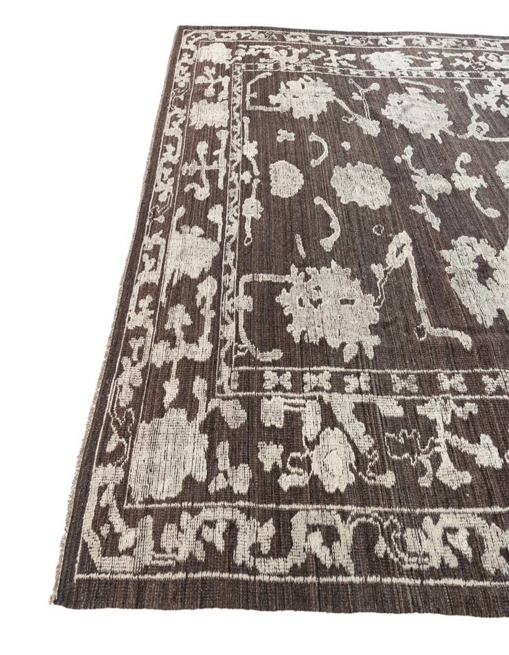 Detail image of 9' 4 x 12' 2 Hand Knotted Oushak Wool Rug
