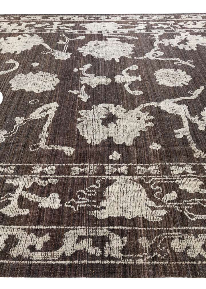 9' 4 x 12' 2 Hand Knotted Oushak Wool Rug