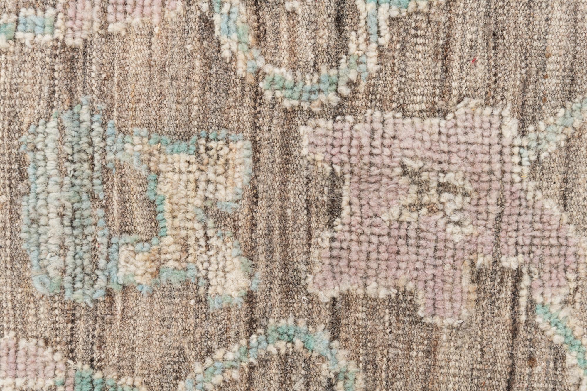 8' 10 x 12' 3 Hand Knotted Oushak Wool Rug