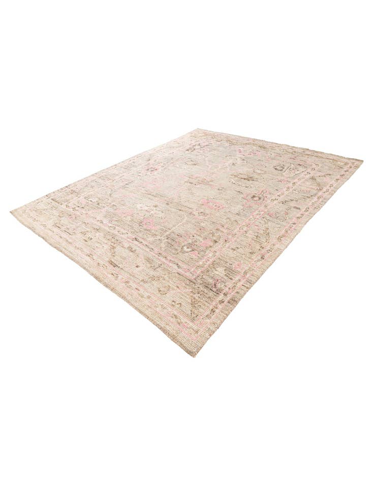 Detail image of 8' 2 x 10' Hand Knotted Oushak Wool Rug