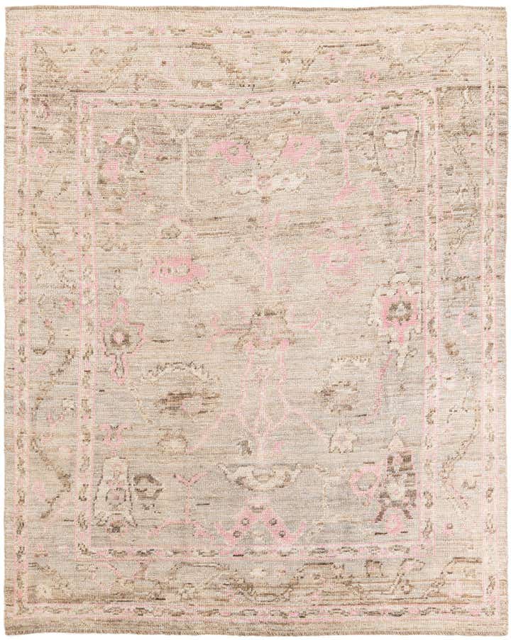 8' 2 x 10' Hand Knotted Oushak Wool Rug