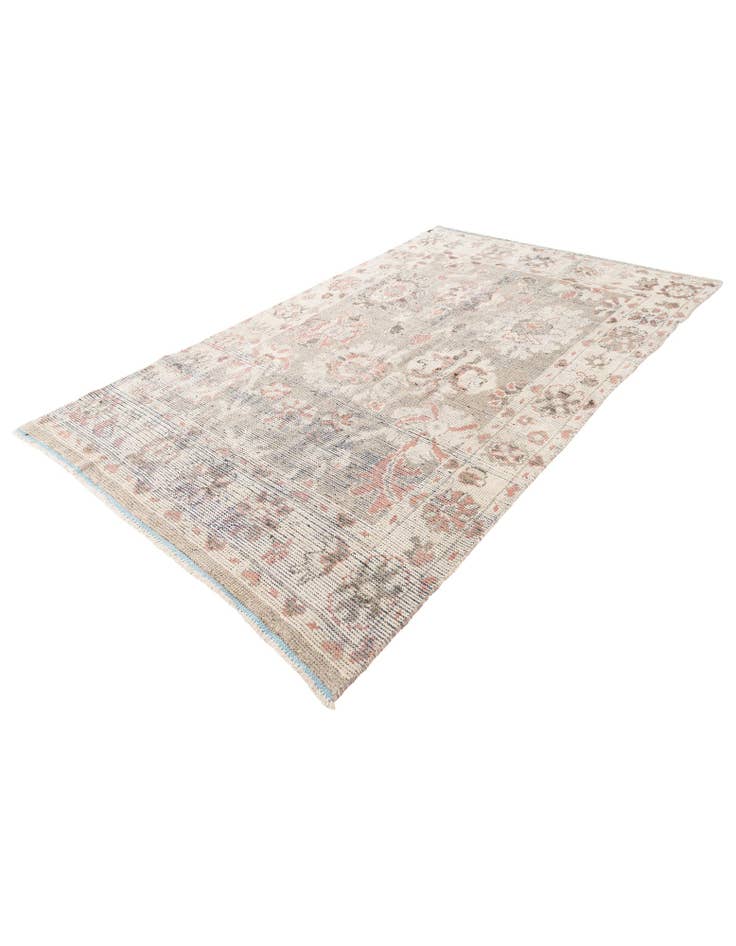 Detail image of 5' 8 x 9' 1 Hand Knotted Oushak Wool Rug