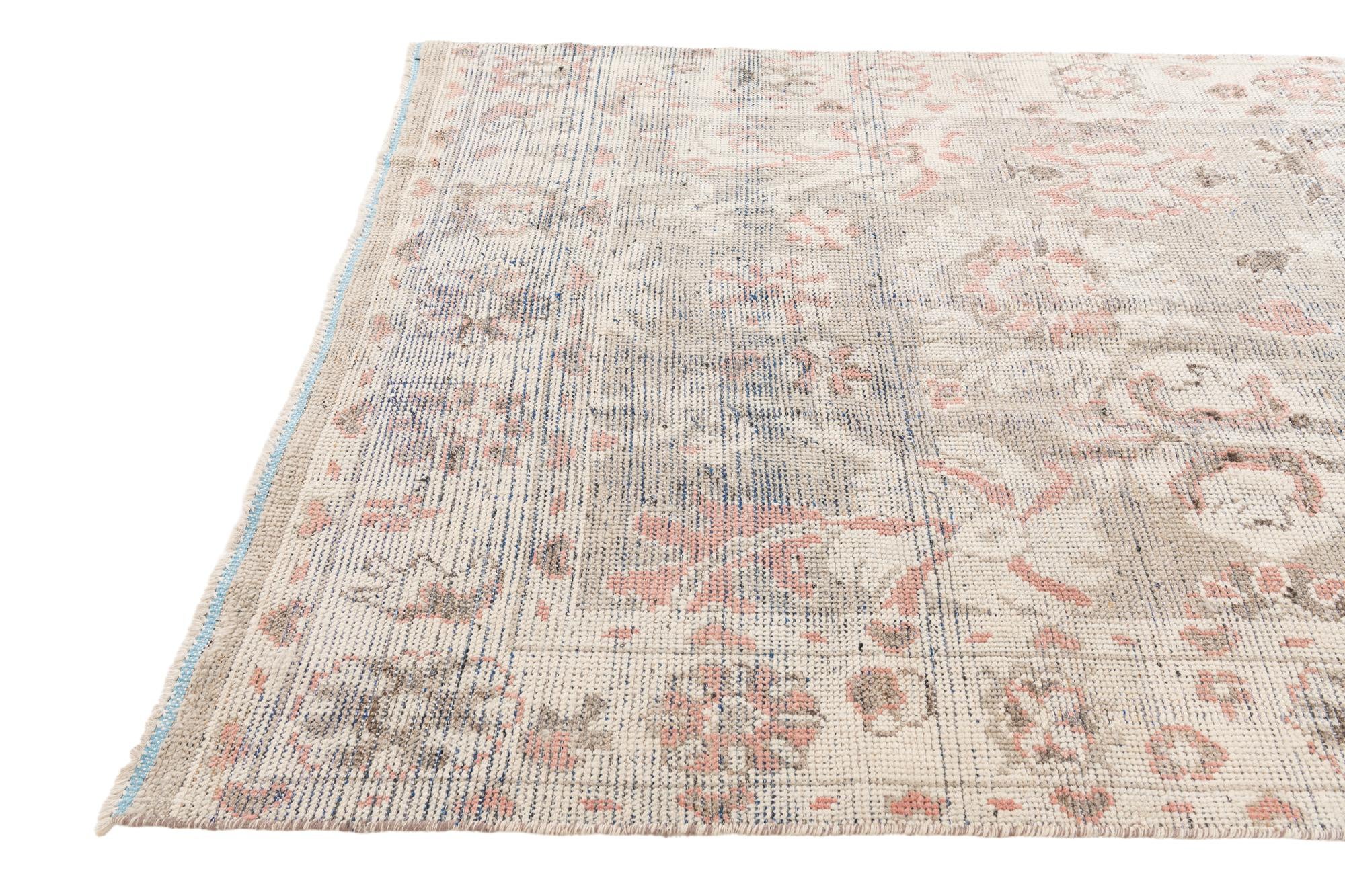 5' 8 x 9' 1 Hand Knotted Oushak Wool Rug