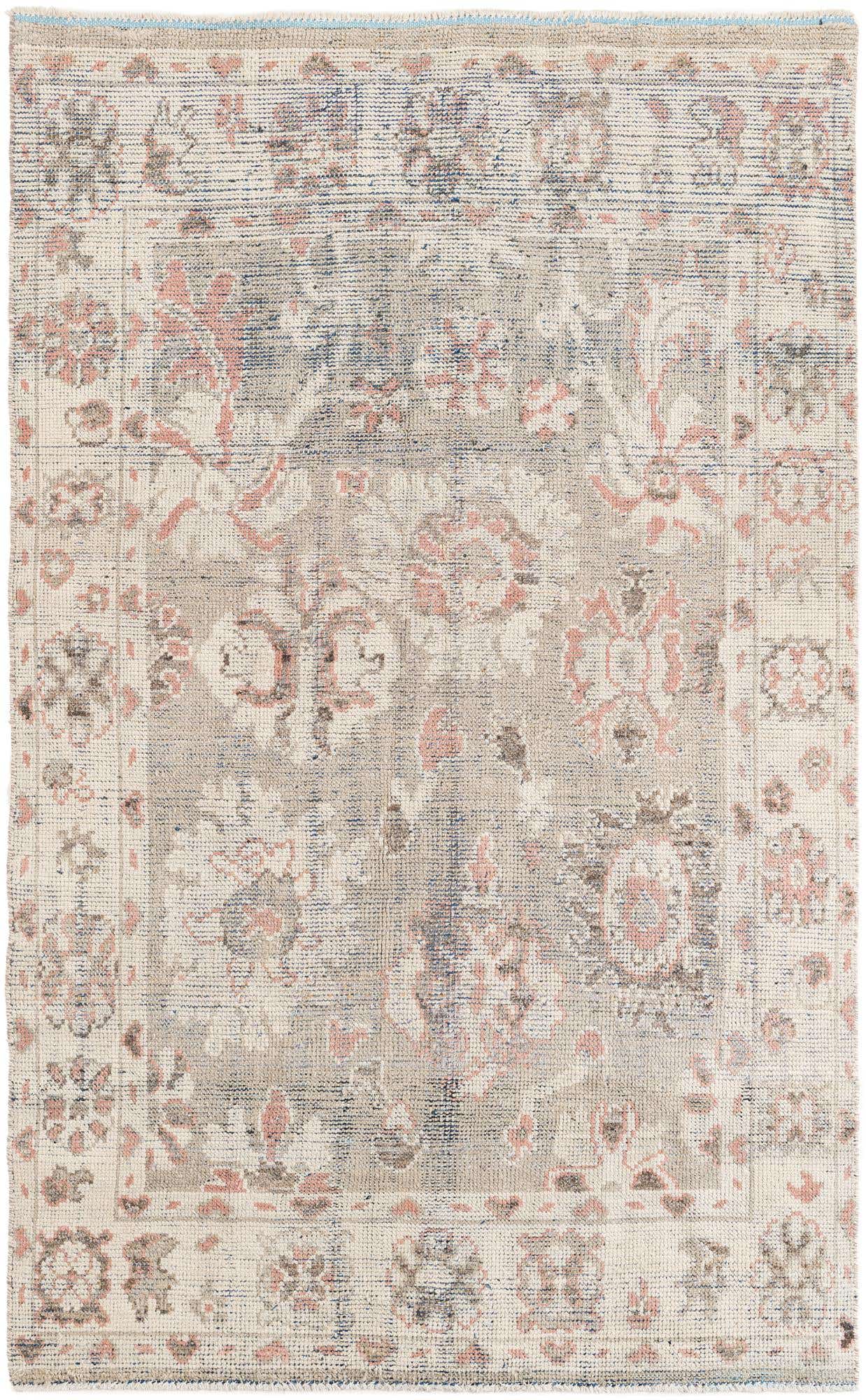 5' 8 x 9' 1 Hand Knotted Oushak Wool Rug
