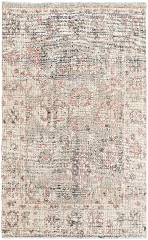 Detail image of 5' 8 x 9' 1 Hand Knotted Oushak Wool Rug