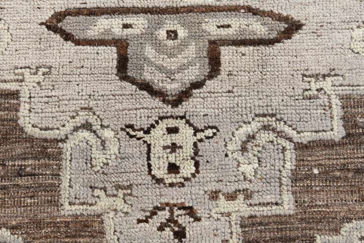 8' 5 x 10' 7 Hand Knotted Oushak Wool Rug