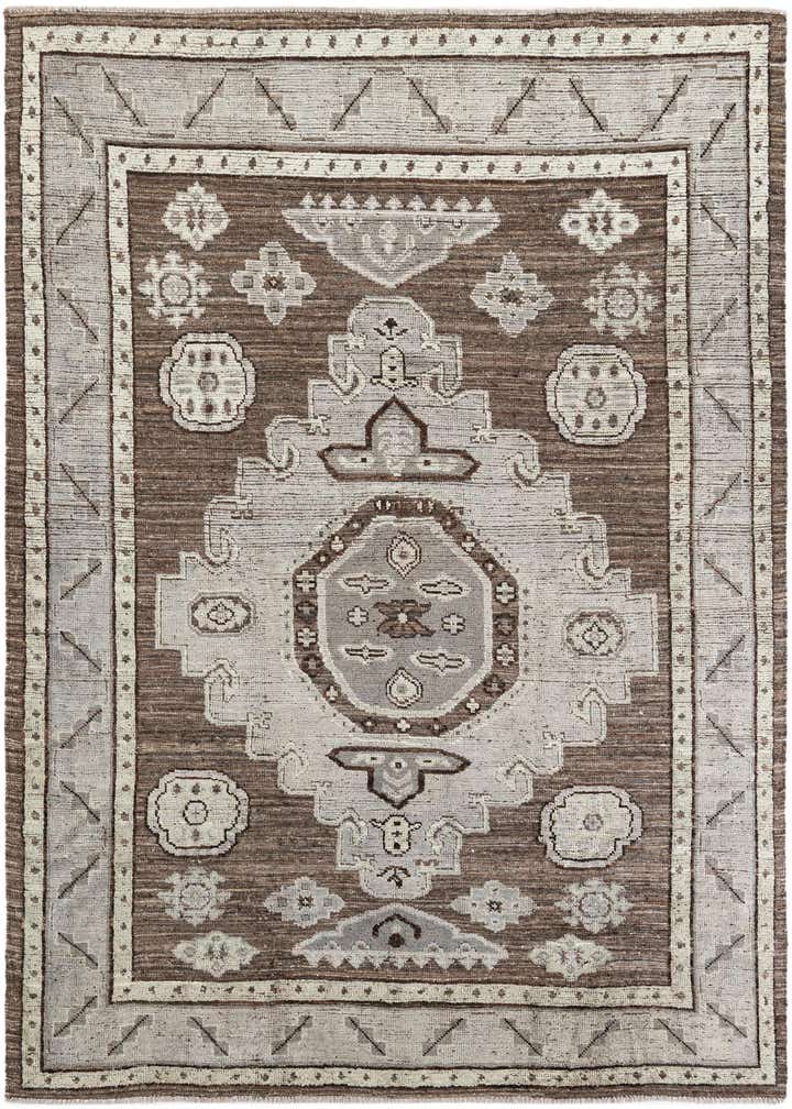 8' 5 x 10' 7 Hand Knotted Oushak Wool Rug