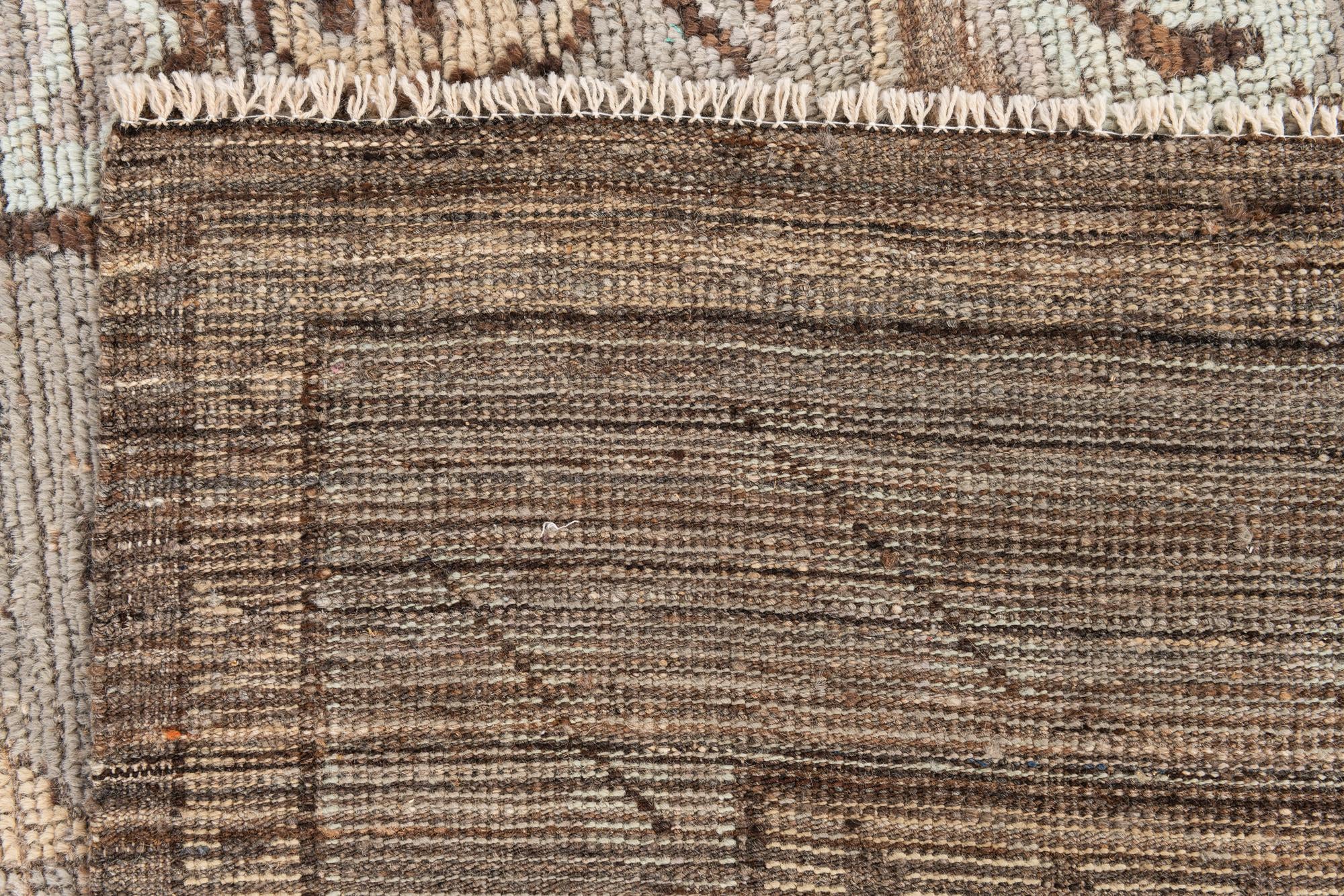 8' 3 x 10' 7 Hand Knotted Oushak Wool Rug