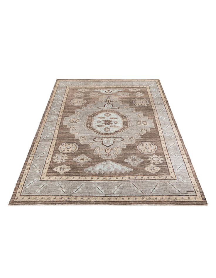 Detail image of 8' 3 x 10' 7 Hand Knotted Oushak Wool Rug
