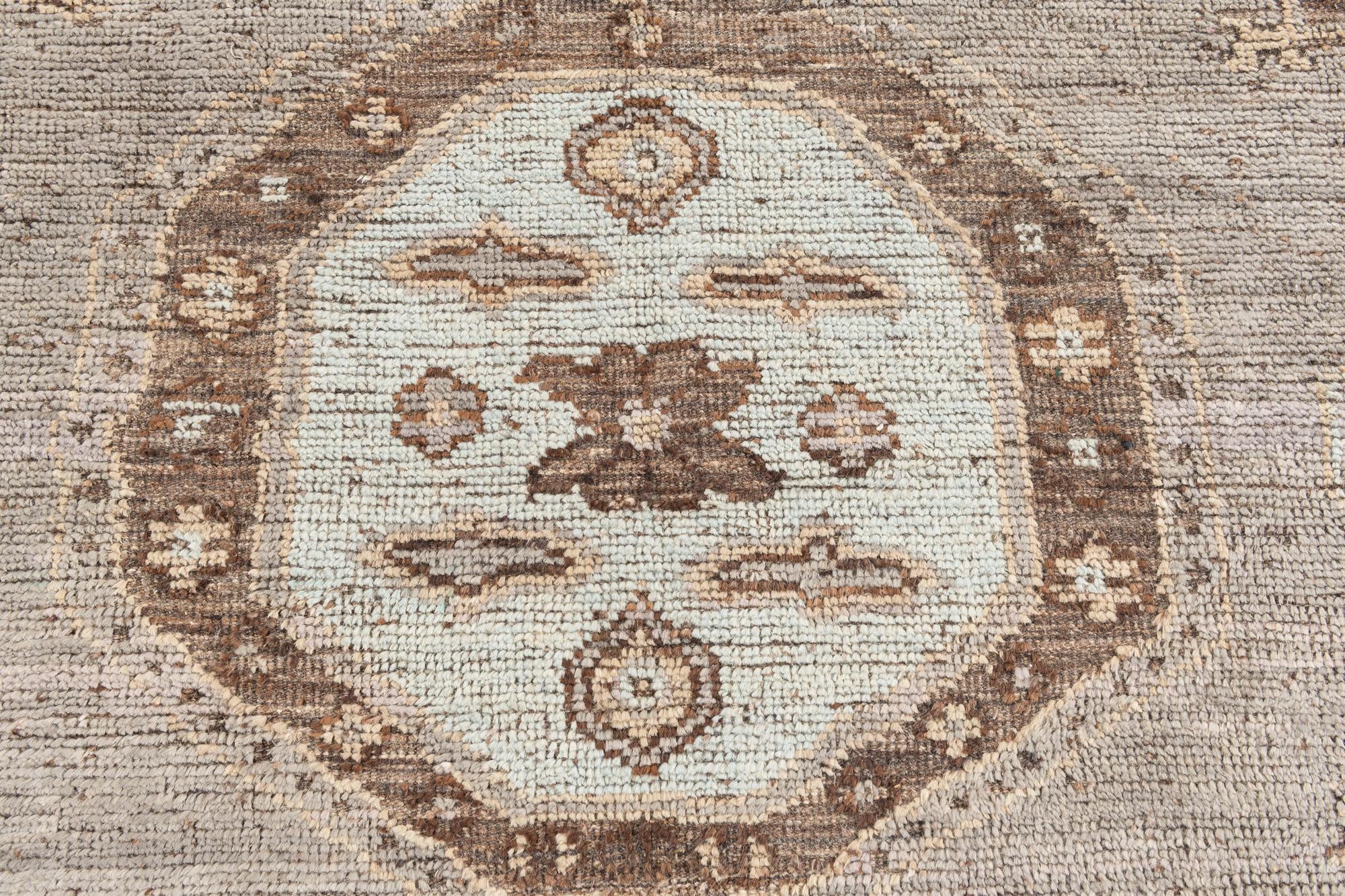 8' 3 x 10' 7 Hand Knotted Oushak Wool Rug