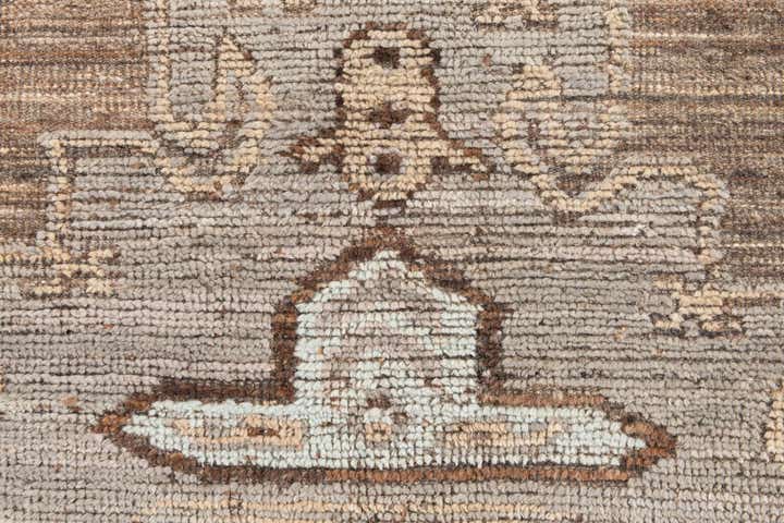 8' 3 x 10' 7 Hand Knotted Oushak Wool Rug