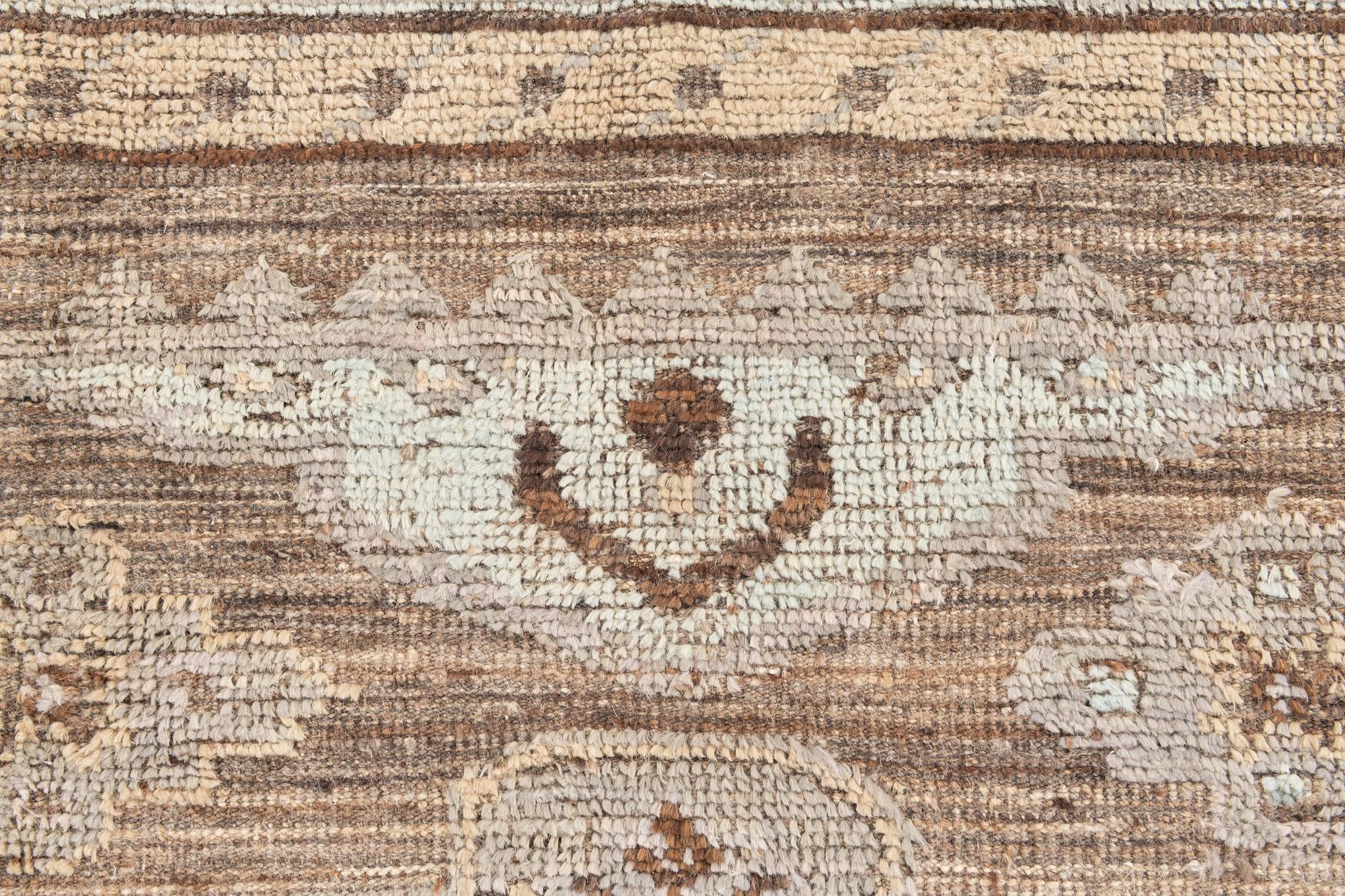 8' 3 x 10' 7 Hand Knotted Oushak Wool Rug