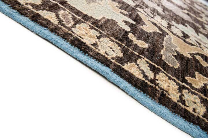 9' x 12' Hand Knotted Oushak Wool Rug