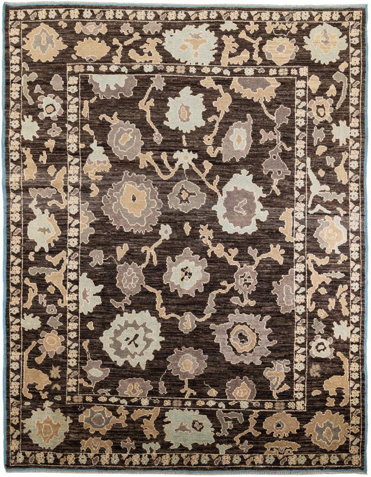 Detail image of 9' x 12' Hand Knotted Oushak Wool Rug