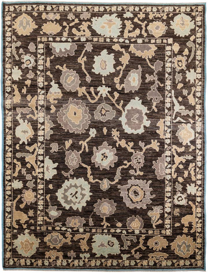 Detail image of 9' x 12' Hand Knotted Oushak Wool Rug