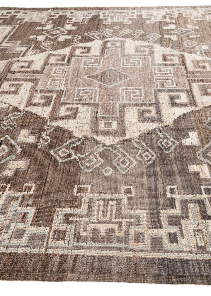 9' 2 x 11' 1 Hand Knotted Oushak Wool Rug