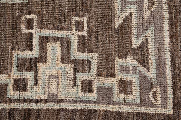 9' 2 x 11' 1 Hand Knotted Oushak Wool Rug