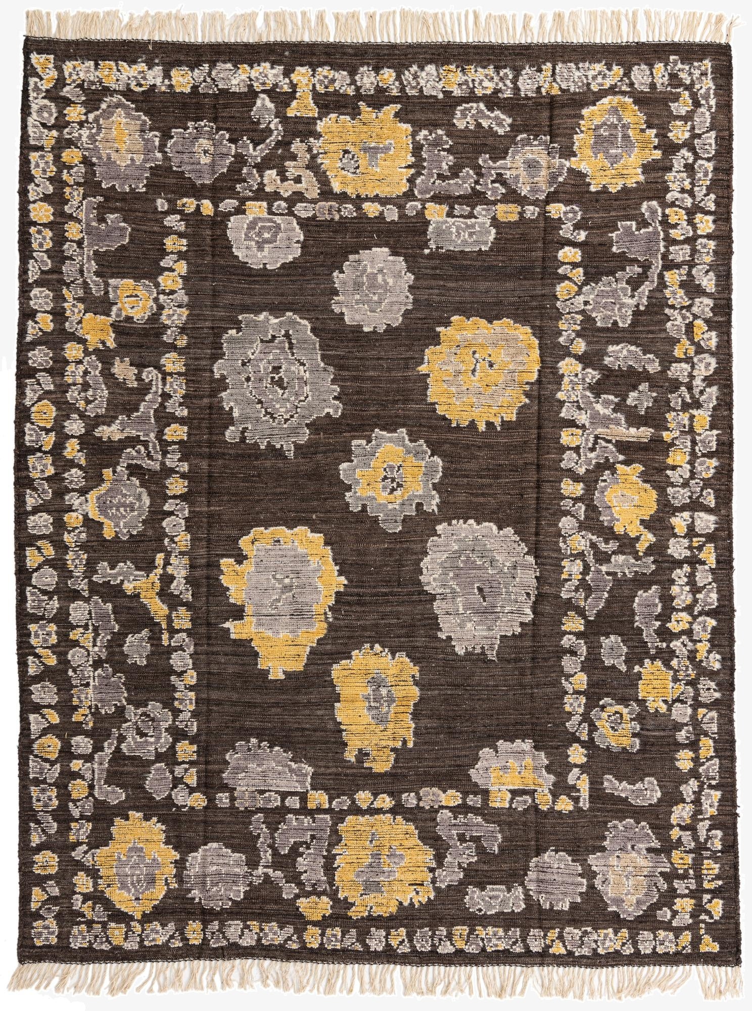 8' x 10' 5  Hand Knotted Oushak Wool Rug
