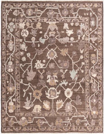 9' 1 x 12' Hand Knotted Oushak Wool Rug