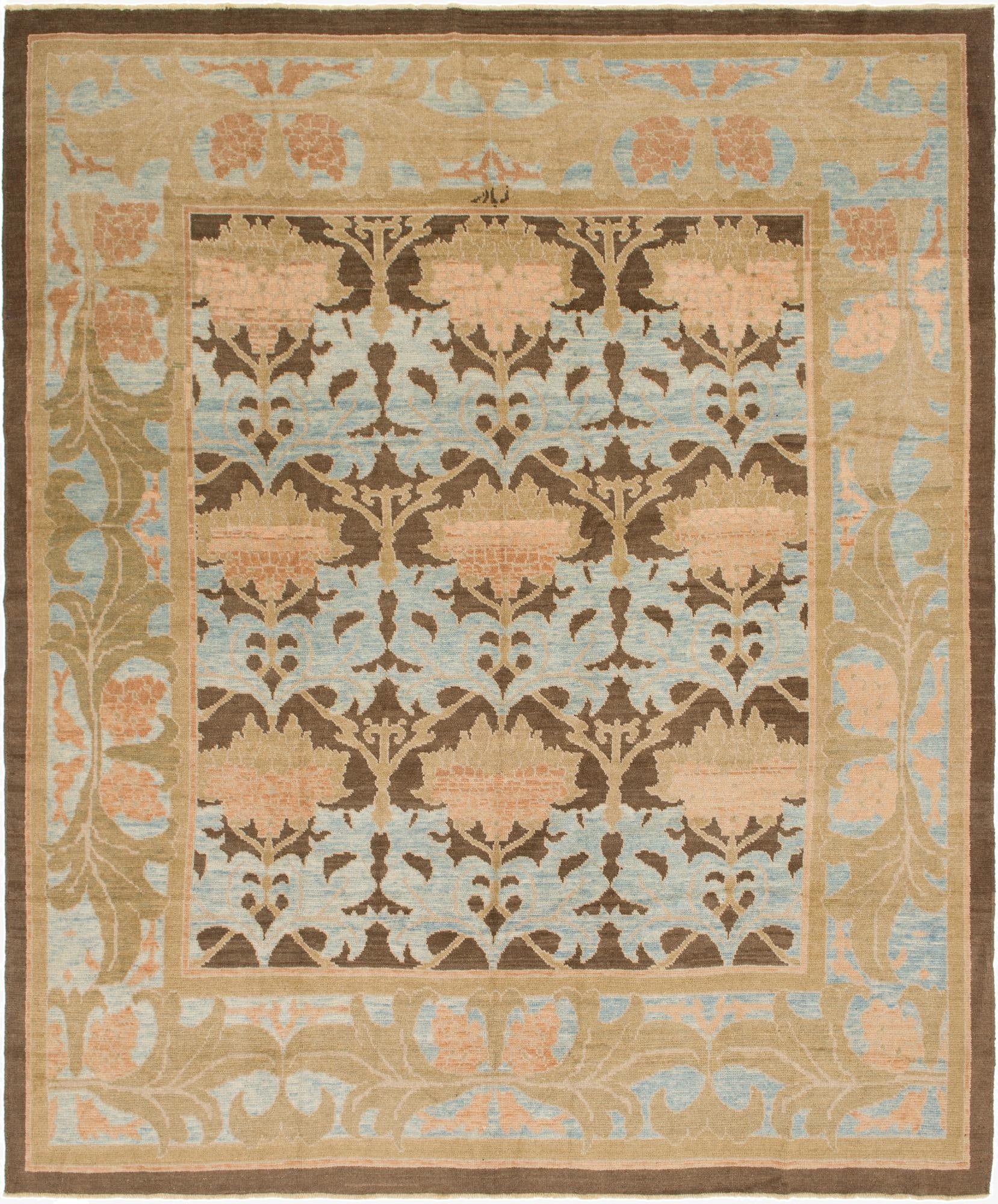 11' 10 x 14' 5  Hand Knotted Oushak Wool Rug