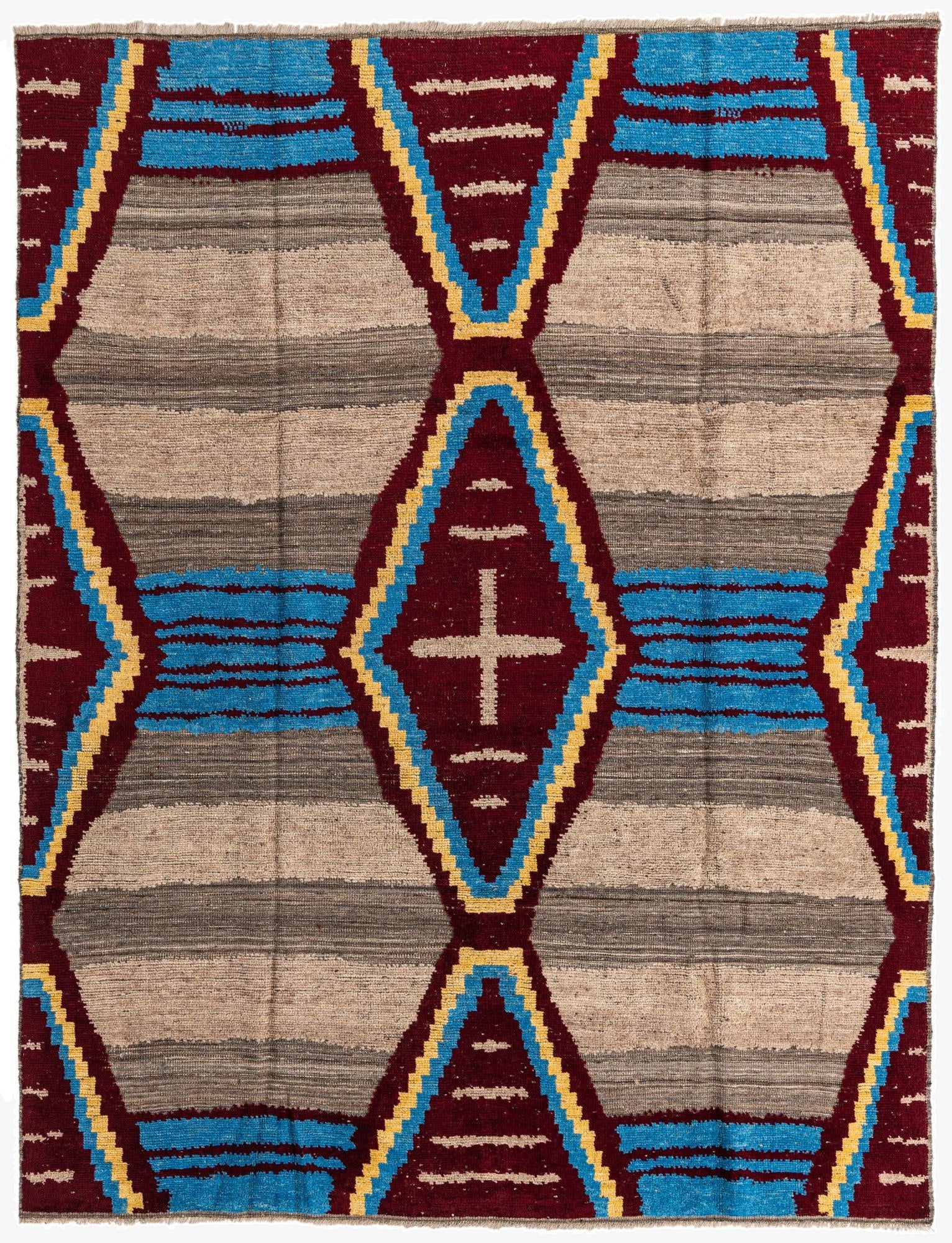 7' 11 x 10' 5  Hand Knotted Oushak Wool Rug