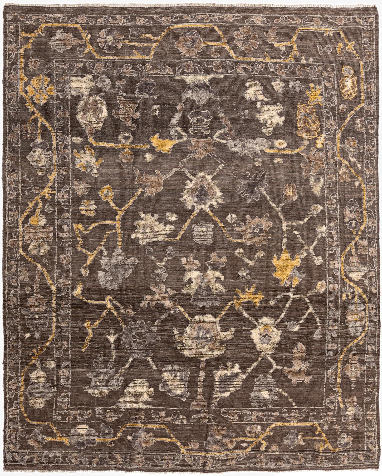 8' x 10'  Hand Knotted Oushak Wool Rug