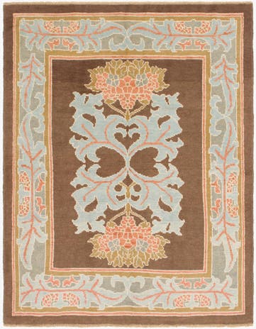 6' 4 x 8' 6 Hand Knotted Oushak Wool Rug