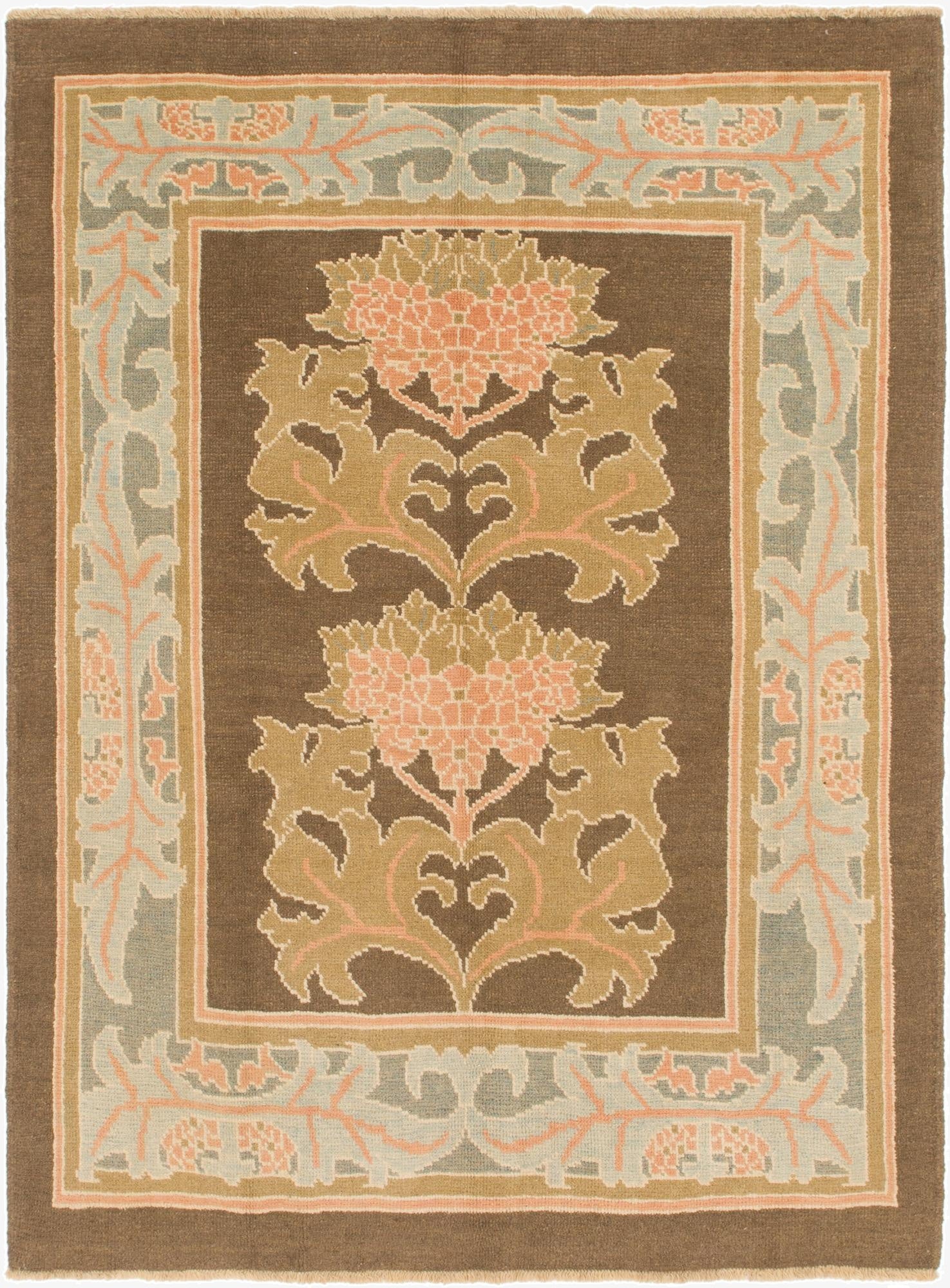 6' 5 x 8' 8  Hand Knotted Oushak Wool Rug
