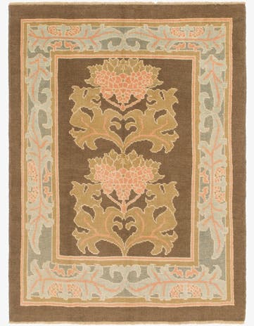 6' 5 x 8' 8 Hand Knotted Oushak Wool Rug