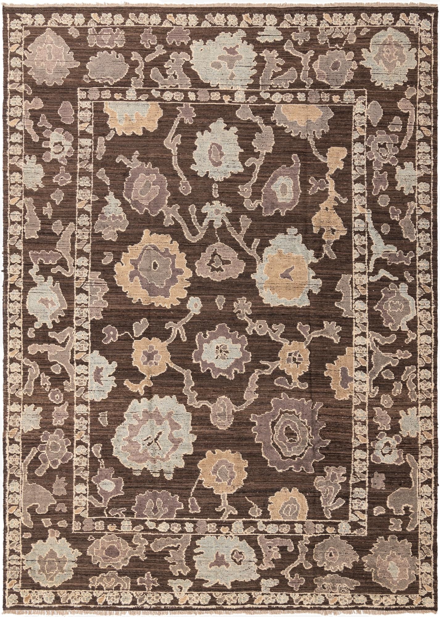 10' 3 x 14' 4  Hand Knotted Oushak Wool Rug