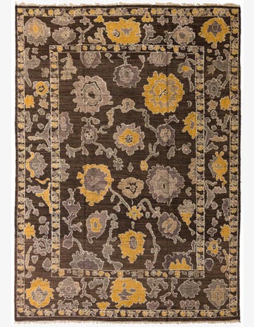 10' 4 x 14' 4 Hand Knotted Oushak Wool Rug