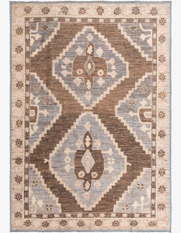 10' x 14' 2 Hand Knotted Oushak Wool Rug