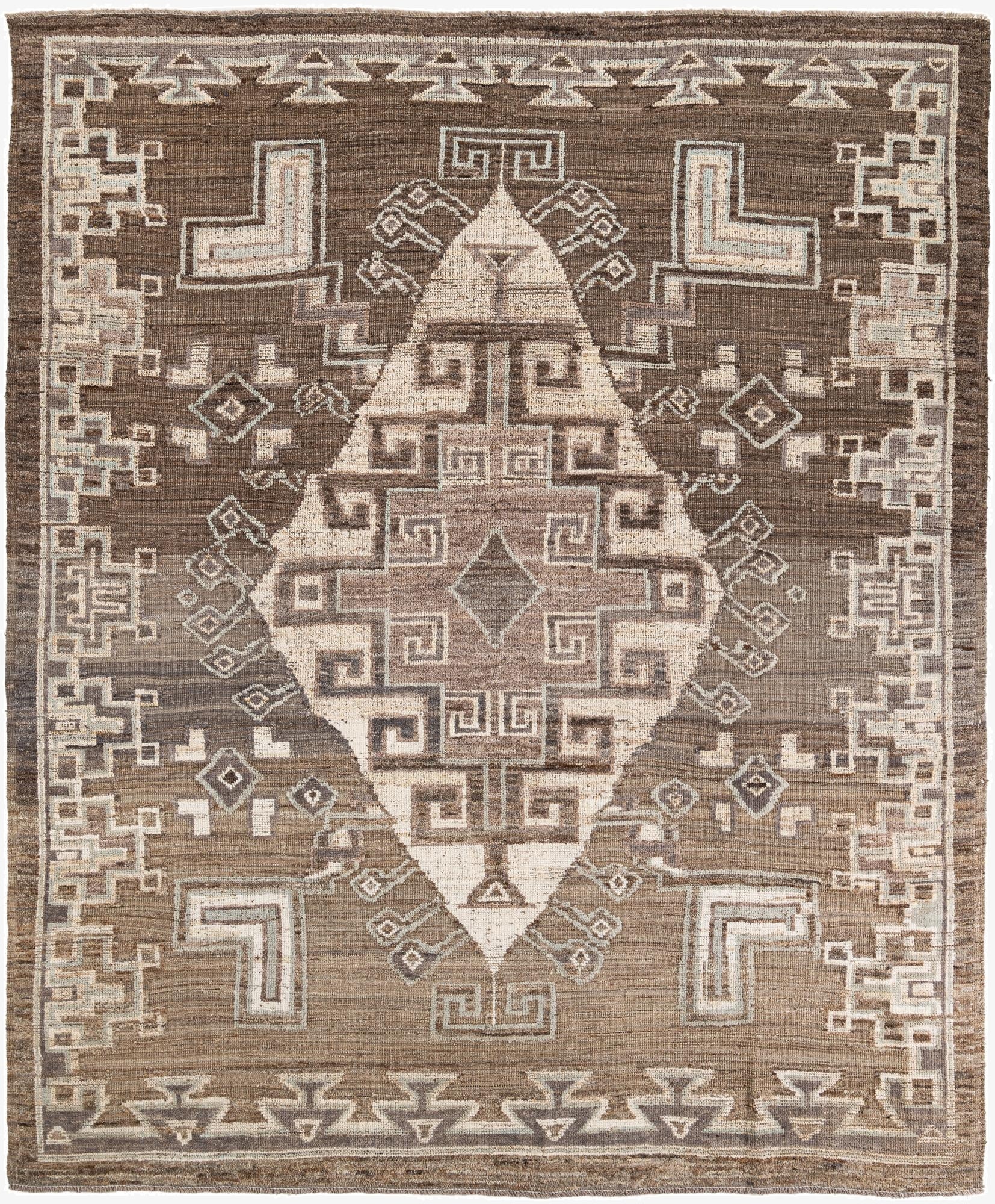 9' 2 x 11' 1  Hand Knotted Oushak Wool Rug