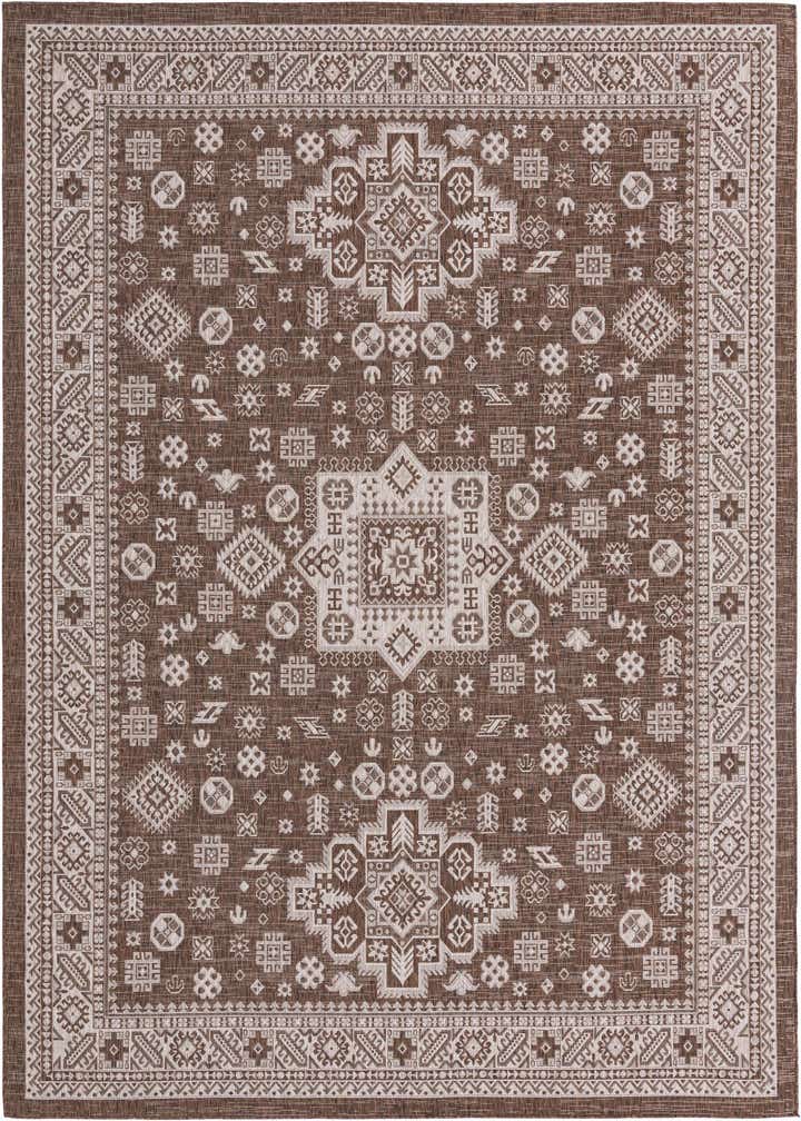 10' x 13' Easy-Clean Aztec Indoor / Outdoor Rug