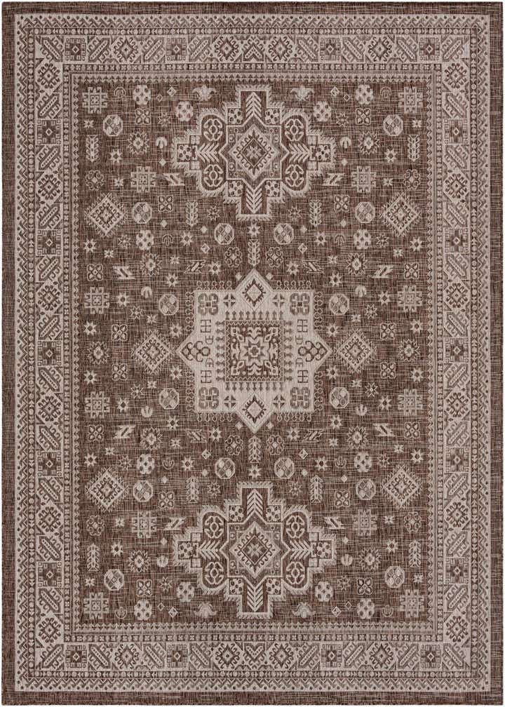 9' x 12' Easy-Clean Aztec Indoor / Outdoor Rug