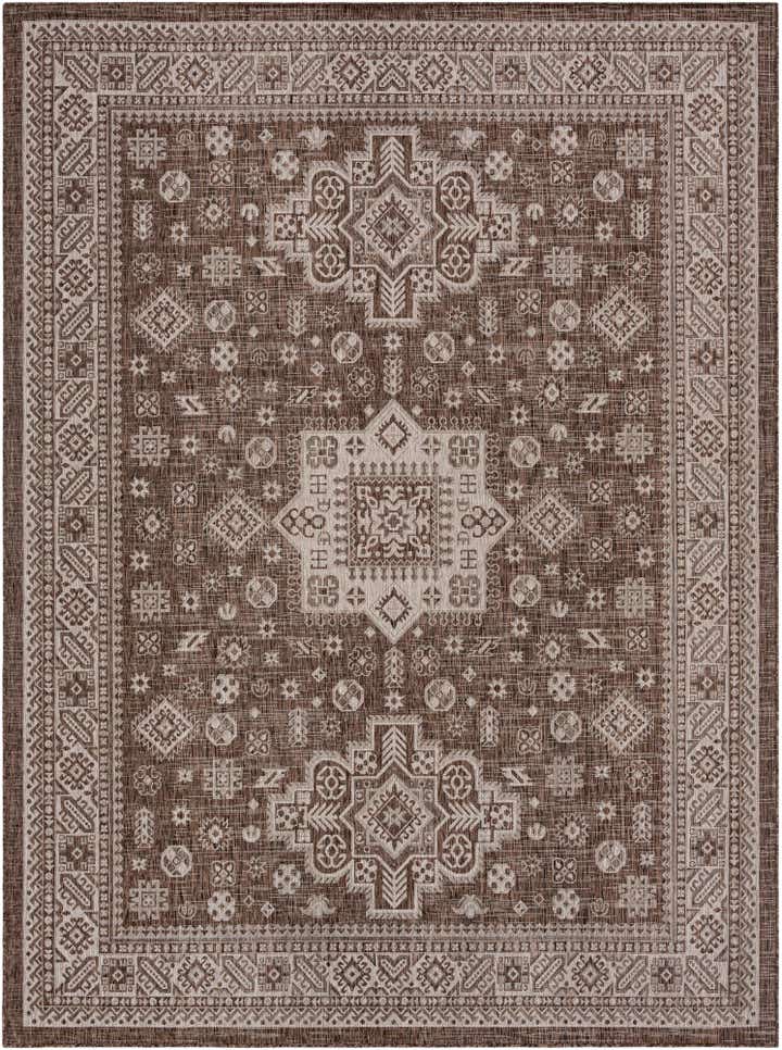 9' x 12' Easy-Clean Aztec Indoor / Outdoor Rug