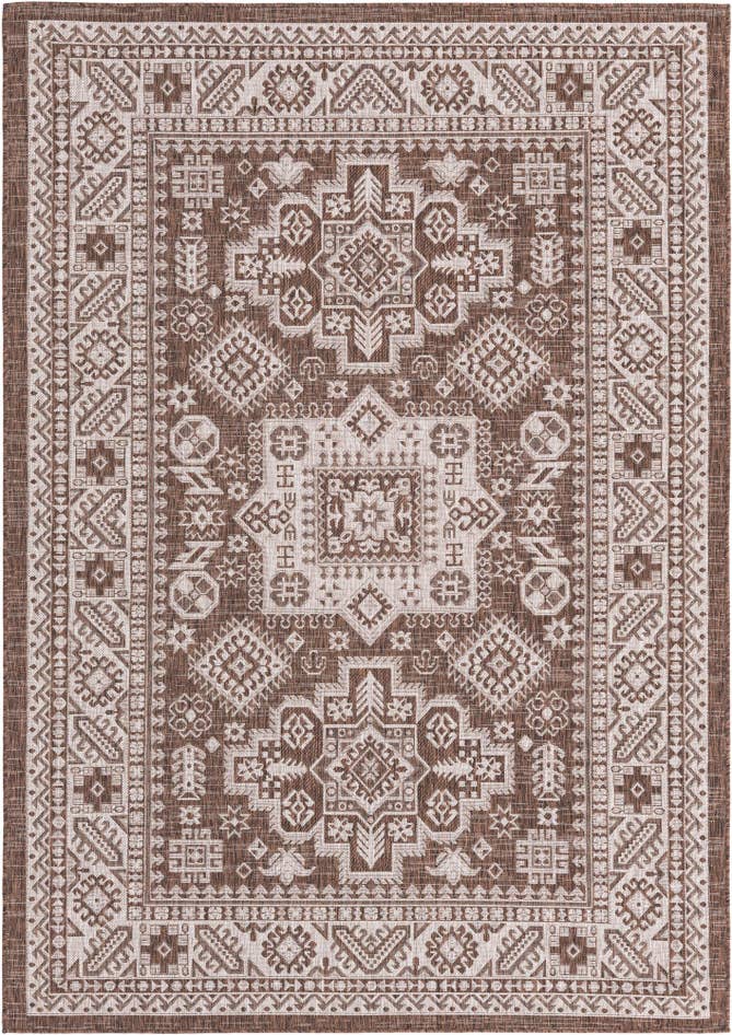 Detail image of 6' x 9' Easy-Clean Aztec Indoor / Outdoor Rug