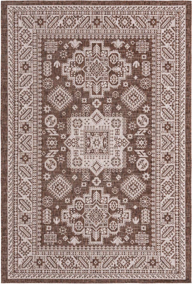 Detail image of 5' 3 x 8' Easy-Clean Aztec Indoor / Outdoor Rug